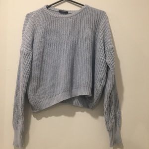 brandy melville baby blue bronx sweater!